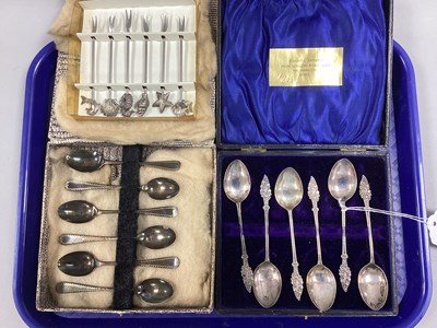 Lot 6 - A Set of Six Edwardian Hallmarked Silver...