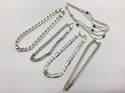 Lot 127 - A Small Collection of "925" Bracelets, to...