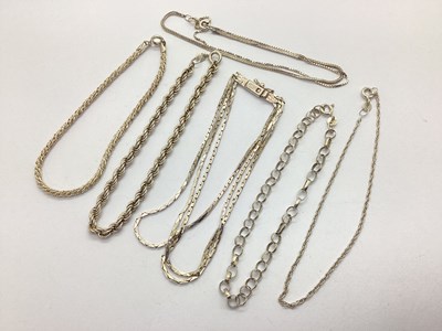 Lot 164 - A Small Collection of "925" Bracelets, to...