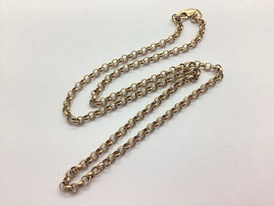 Lot 86 - A 9ct Gold Belcher Link Chain, 45cm long.