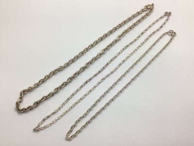 Lot 111 - A Chunky Belcher Link Chain, stamped "925",...