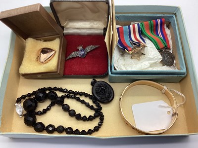 Lot 152 - A Victorian Oval Jet Locket Pendant, with high...