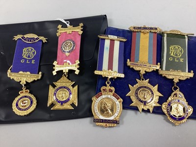 Lot 196 - RAOB; A Hallmarked Silver Gilt Medallion, "Bro...