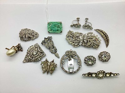 Lot 151 - A Collection of Art Deco Style Diamanté...