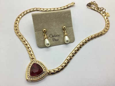 Lot 150 - Christian Dior; A Vintage 1980's Gilt Coloured...