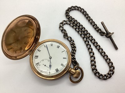 Lot 216 - A Gold Plated Cased Openface Pocketwatch, the...