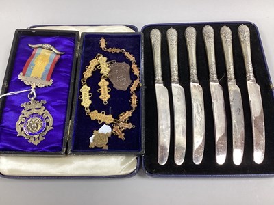 Lot 195 - RAOB Hallmarked Silver Medallion Pendant,...