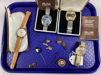 Lot 182 - A Small Collection of Gent's Wristwatches, to...