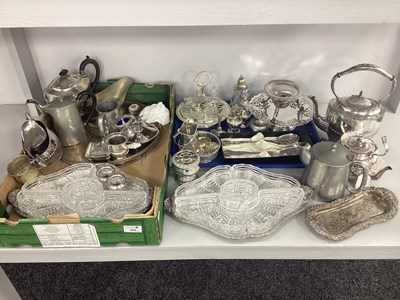 Lot 163 - A Hallmarked Silver Flat Bottom Jug, A.L.D,...