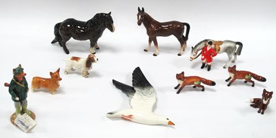 Lot 1214 - A Beswick Pottery Seagull Wall Hanging, four...