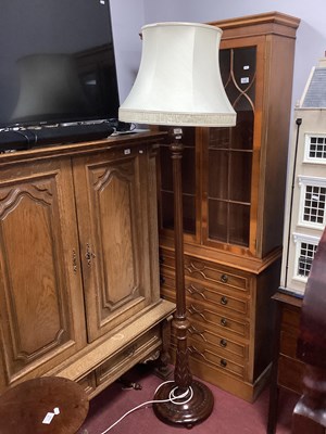 Lot 1527 - Mahogany Standard Lamp with Acanthus Leaf and...