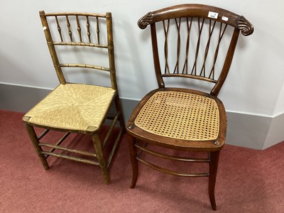 Lot 1542 - Early XX Century Mahogany Bedroom Chair with...