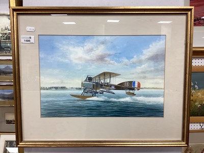 Lot 1486 - Gordon F. Wright, 'The Sub Hunter 1918', water-...