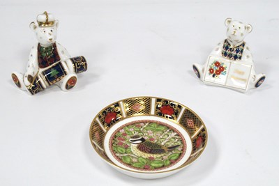 Lot 1307 - Royal Crown Derby Porcelain Paperweights Teddy...