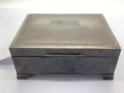 Lot 9 - A Hallmarked Silver Cigarette Box, FH,...