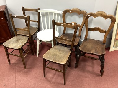 Lot 1554 - Pair of XIX Century Crown Top Ash & Elm Single...