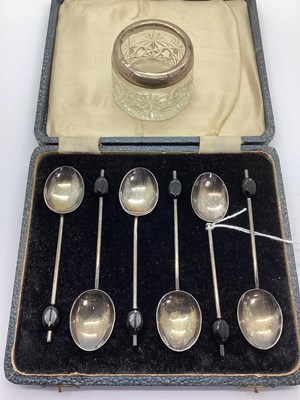 Lot 10 - A Set of Six Hallmarked Silver Novelty Coffee...