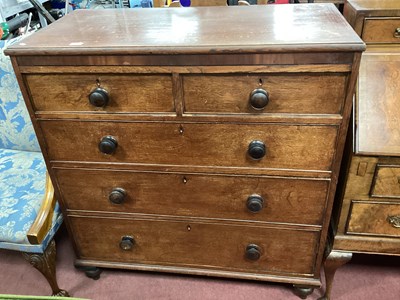 Lot 1541 - XIX Century Oak Chest of Drawers, with two...
