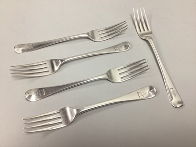 Lot 84 - A Matched Set of Five XIX Century Hallmarked...