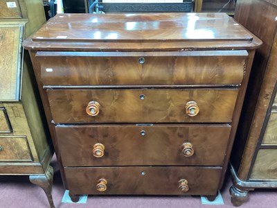 Lot 1504 - XIX Century Continental Mahogany Chest of...