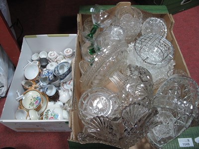 Lot 1049 - Cut and Pressed Glassware, dolls tea sets etc:-...