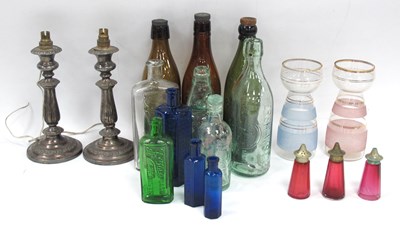 Lot 1405 - Walker Hall Sheffield Glass Bottle, XIX...