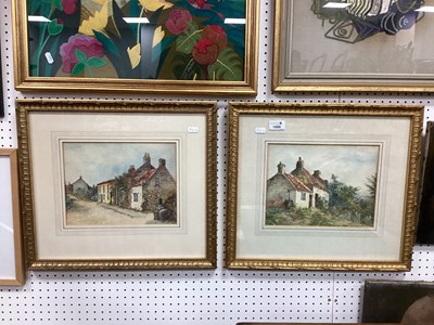 Lot 1500 - English School, Cottage and Village Scenes,...