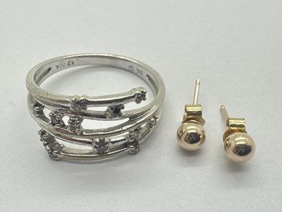 Lot 49 - A Modern Diamond Inset Dress Ring, (one stone...