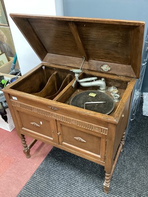 Lot 1519 - Gilbert of Sheffield Record Player in Oak...