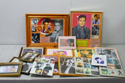 Lot 463 - Elvis Presley Framed Pictures and Memorabilia...