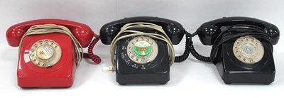 Lot 1411 - Two Black Anvil Telephones 706L and 706 PKA,...