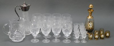 Lot 1170 - A Set of Twelve Tutbury Crystal Stem Glasses...