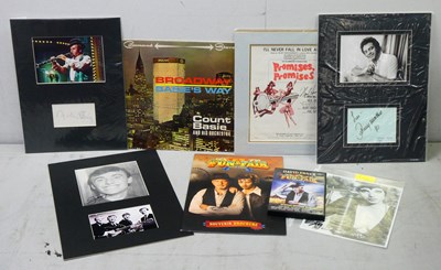 Lot 385 - Signatures and Signed Items, County Basie -...