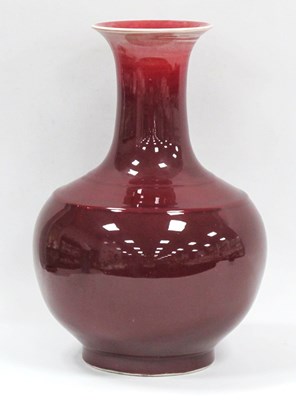 Lot 1334 - Oriental Sang de Boeuf Pottery Bulbous Shaped...