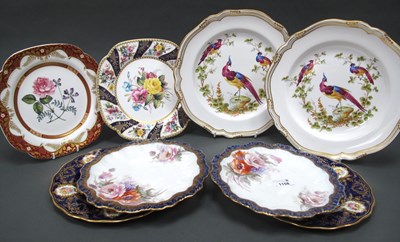 Lot 1158 - A Pair of Spode Cabinet Collection Floral...