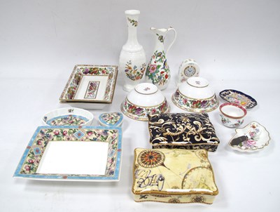 Lot 1154 - Wedgwood Playing Card Boxes, Spode, Royal...