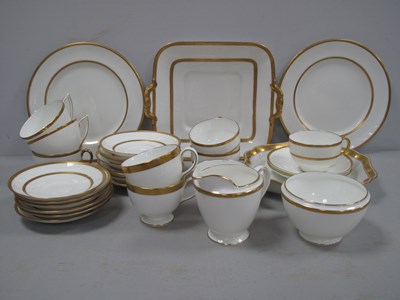 Lot 1006 - A Collection of White and Gilt Ceramics, to...