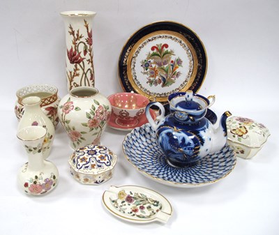 Lot 1151 - Zsolnay Pecs Floral Lustre Decorated Vases,...
