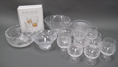 Lot 1153 - Waterford Crystal Powder Bowl and Cover, bowl...