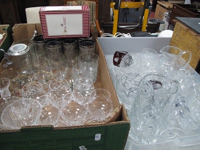 Lot 1063 - Drinking Glasses, Rose Bowl, water jug, etc:-...