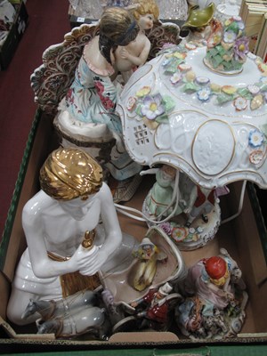 Lot 1093 - Von Schierholz Ring O Roses Table Lamp,...