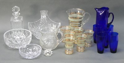 Lot 1179 - Mid XX Century Leomonade Set, whisky decanter,...