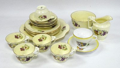 Lot 1191 - Crown Staffordshire Viola Tea Service of...