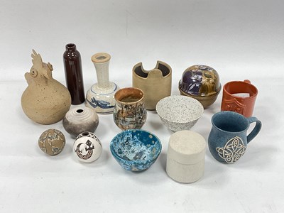 Lot 1165 - Studio Pottery - Cockerel, 'NF' Celtic Mug,...