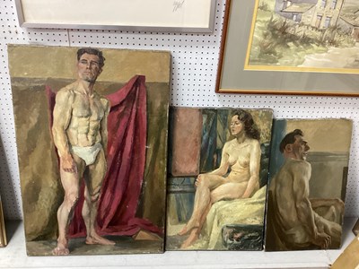Lot 1463 - Lois. E. Freeman Oil Paintings, nude studies,...