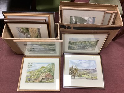Lot 1503 - Lois. E. Freeman, landscape themed...