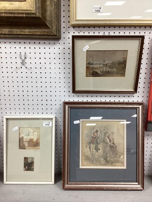 Lot 1470 - XIX Century School, Sheep and Drovers,...