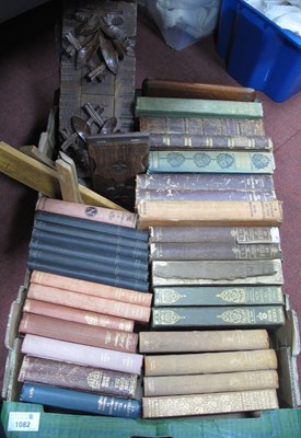 Lot 1082 - Adjustable Book Troughs, Cribbage board,...
