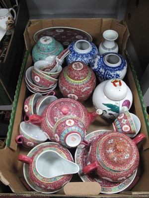 Lot 1024 - Oriental - Chinese Ginger Jars, tea service,...
