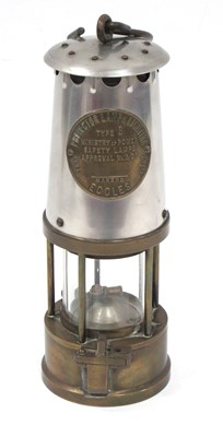 Lot 1418 - Eccles Miners Lamp, Type 6, 25cm high.